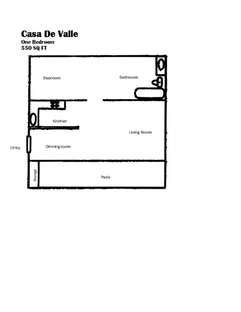a schematic diagram of the casa de vale floor plan
